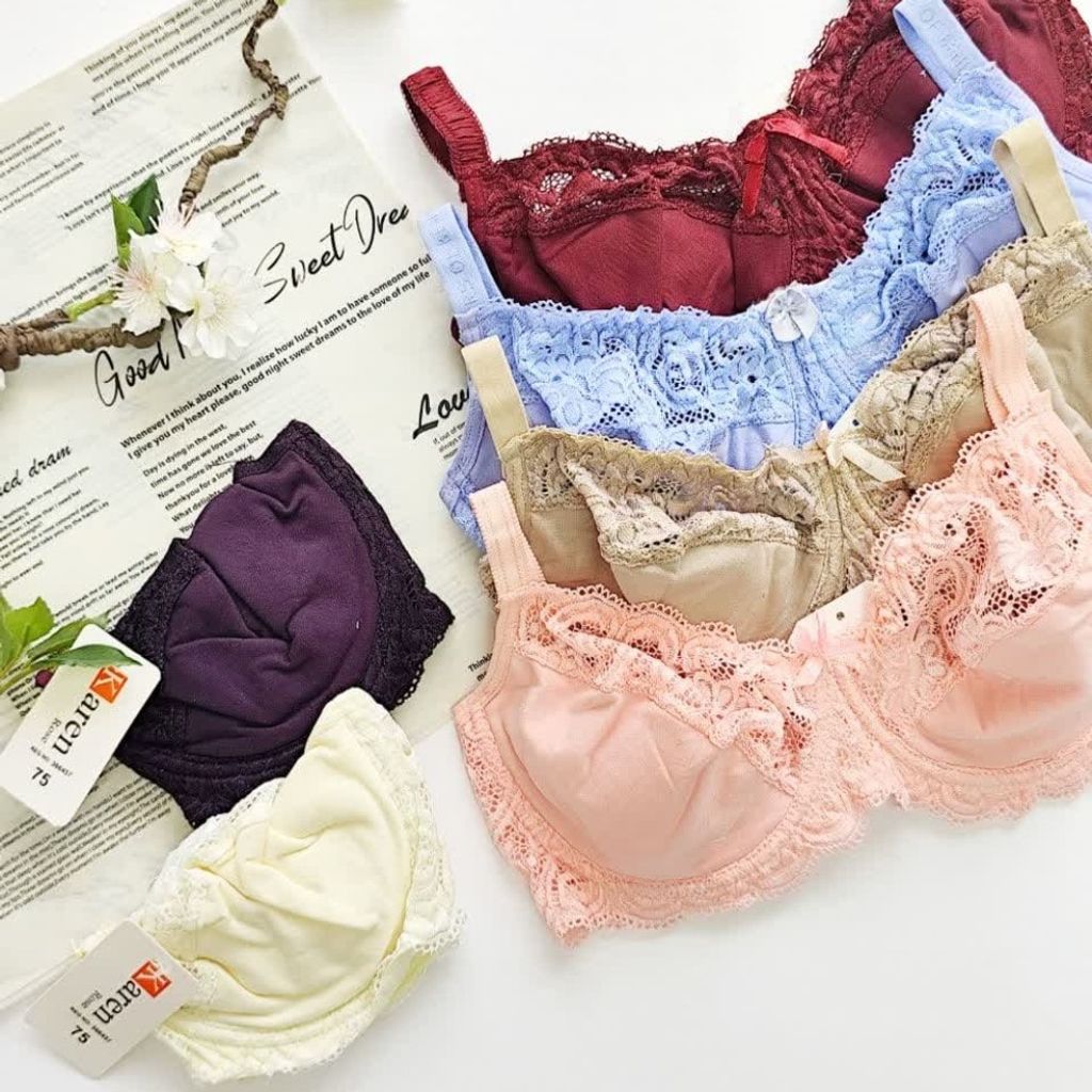 مشخصات سوتین پنبه دانتل فنردار 95