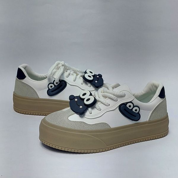 کتونی ونس قورباغه دخترانه کرم سرمه ای