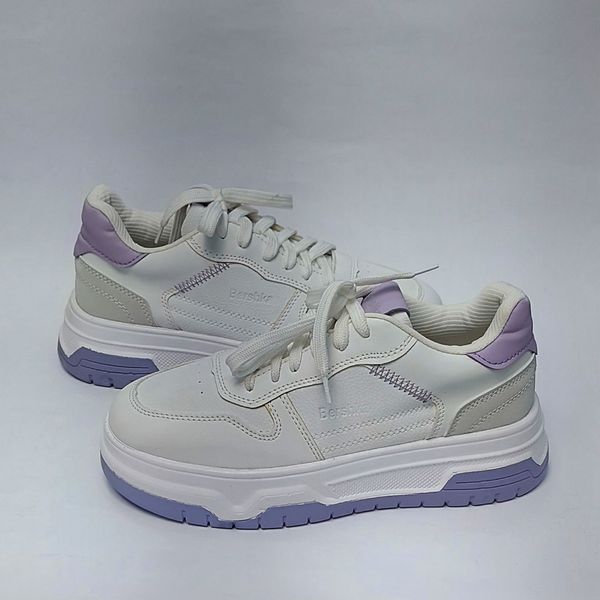 کتونی ونس برشکا Bershka سفید بنفش