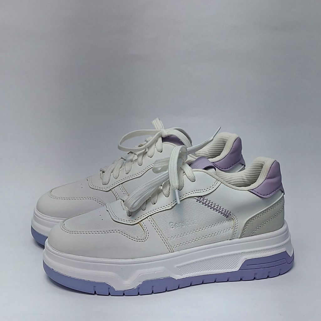 قیمت کتونی ونس برشکا Bershka سفید بنفش