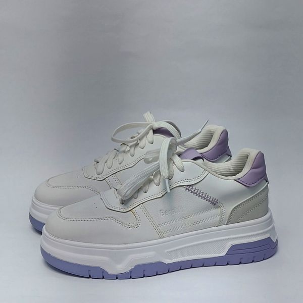 کتونی ونس برشکا Bershka سفید بنفش