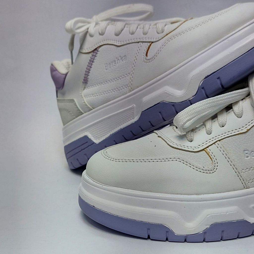 قیمت کتونی ونس برشکا Bershka سفید بنفش