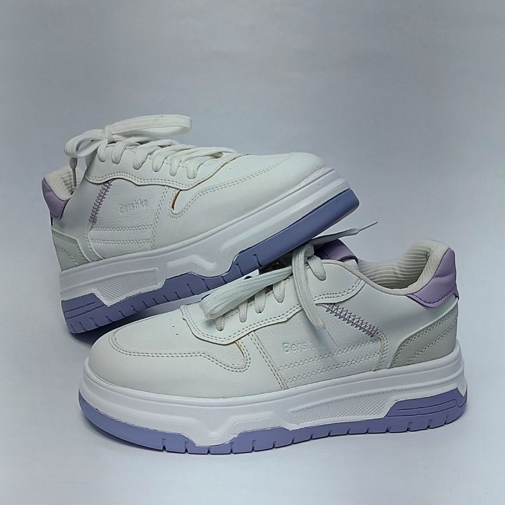 قیمت کتونی ونس برشکا Bershka سفید بنفش