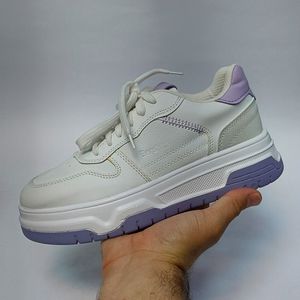 قیمت ارزان کتونی ونس برشکا Bershka سفید بنفش