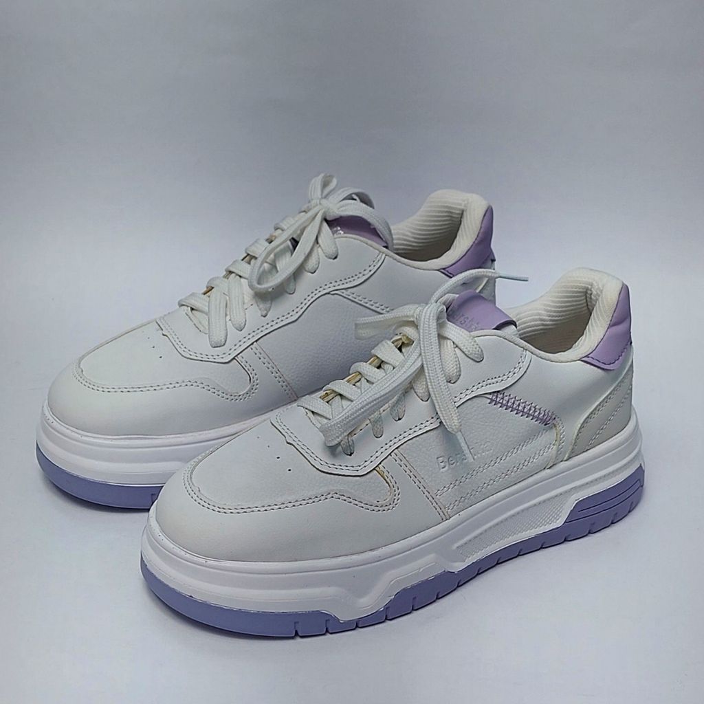 فروش اینترنتی کتونی ونس برشکا Bershka سفید بنفش