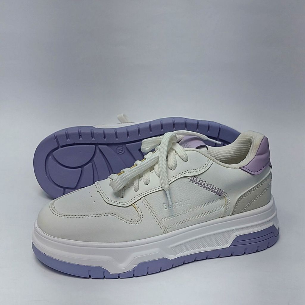 مشخصات کتونی ونس برشکا Bershka سفید بنفش