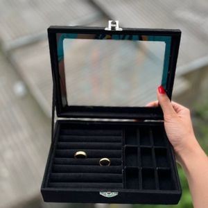 خرید انلاین جعبه جواهرات درب شیشه ایی