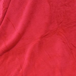 پتو مسافرتی .یک لایه .تدی رنگ قرمز