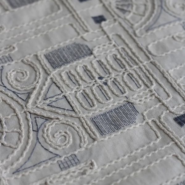 پارچه لینن قلاب بافی