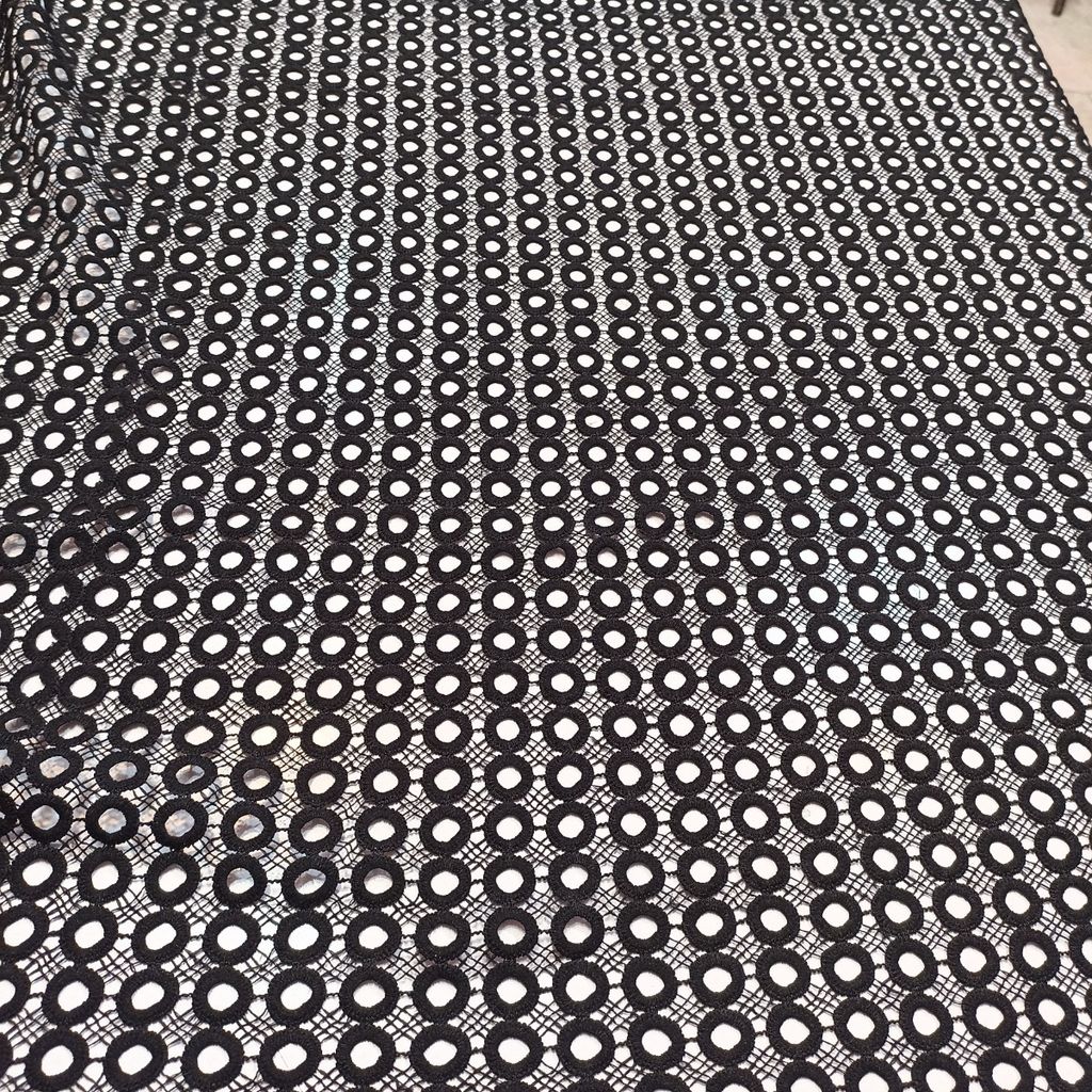 قیمت پارچه گیپور مشکی