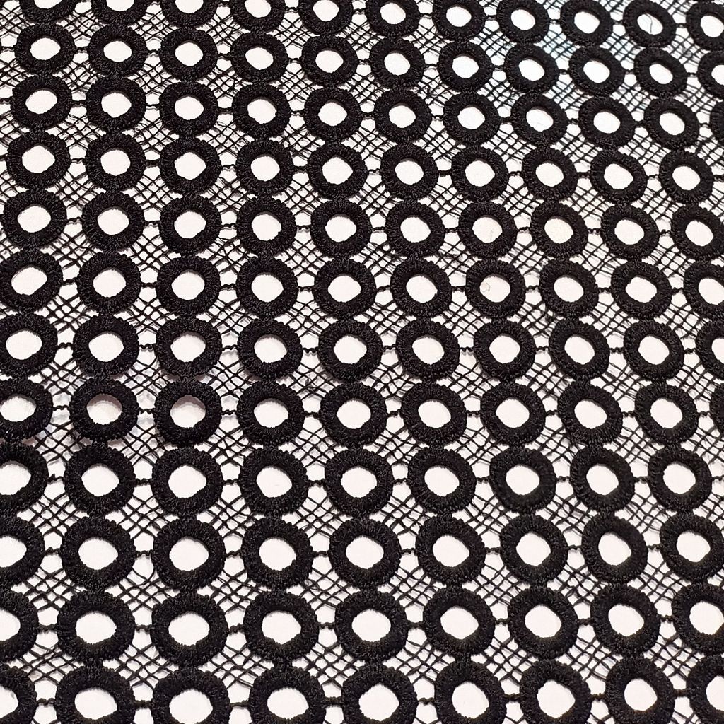 خرید انلاین پارچه گیپور مشکی