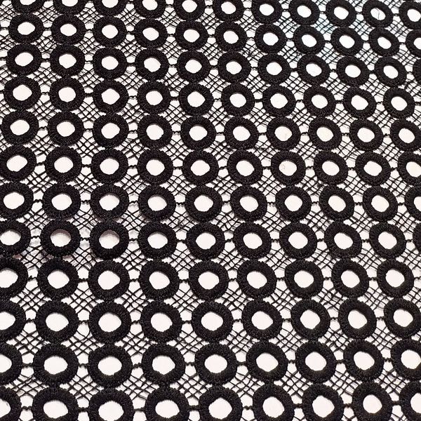 پارچه گیپور مشکی