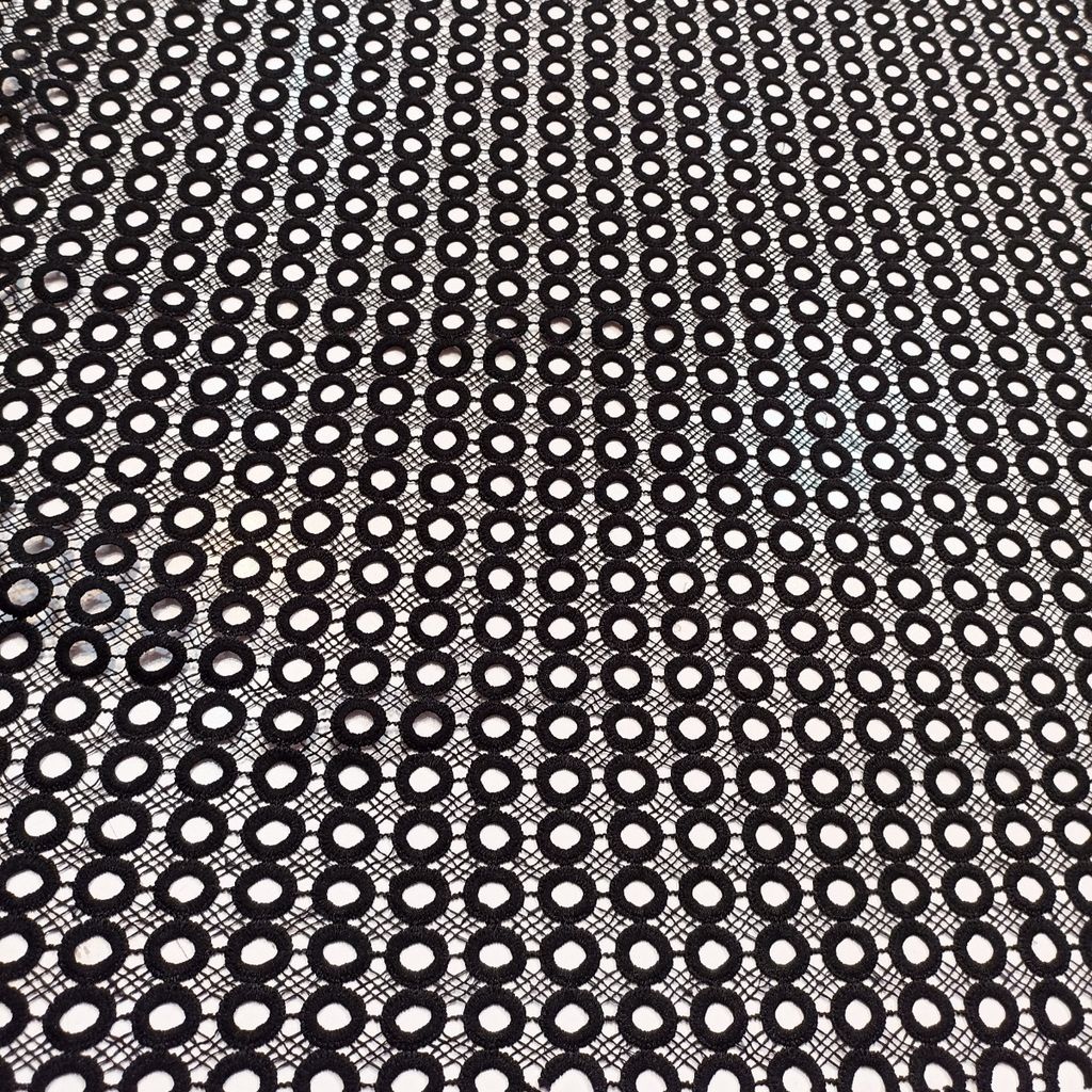 خرید اینترنتی پارچه گیپور مشکی