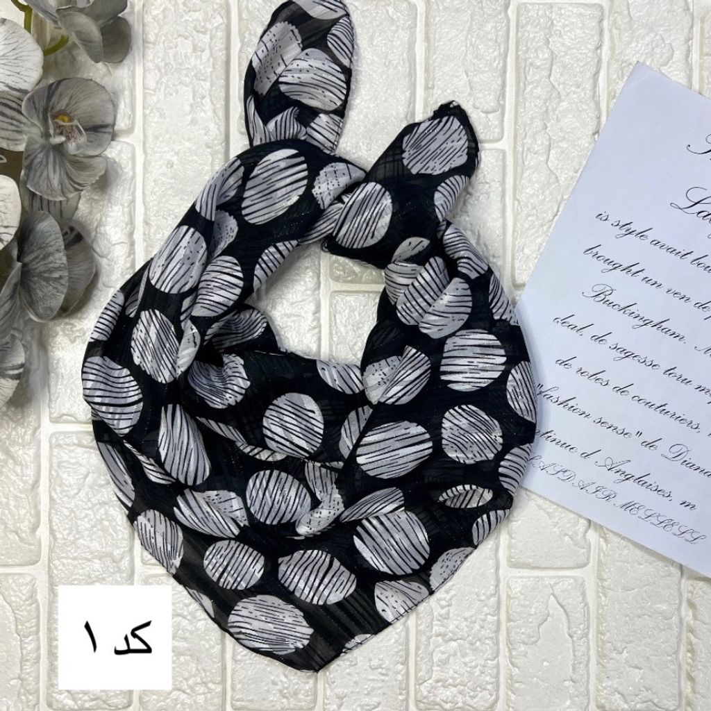 مشخصات مینی اسکارف حریر لمه