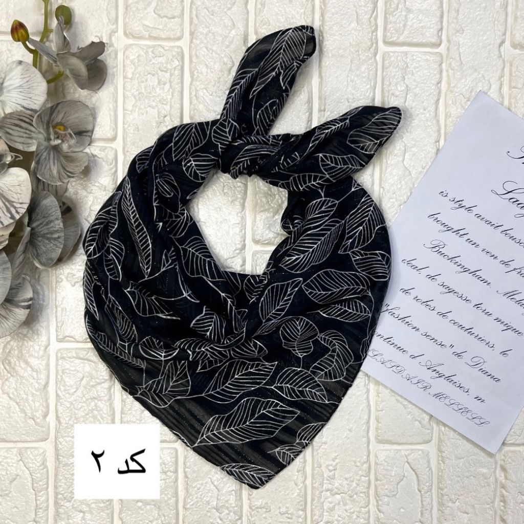 خرید اینترنتی مینی اسکارف حریر لمه