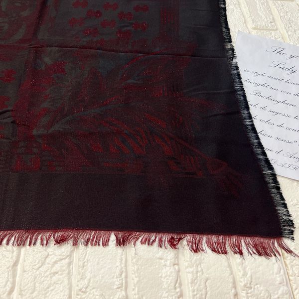 روسری ژاکارد لمه دار دورو