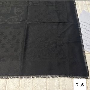 خرید آنلاین روسری ژاکارد لمه دار دورو