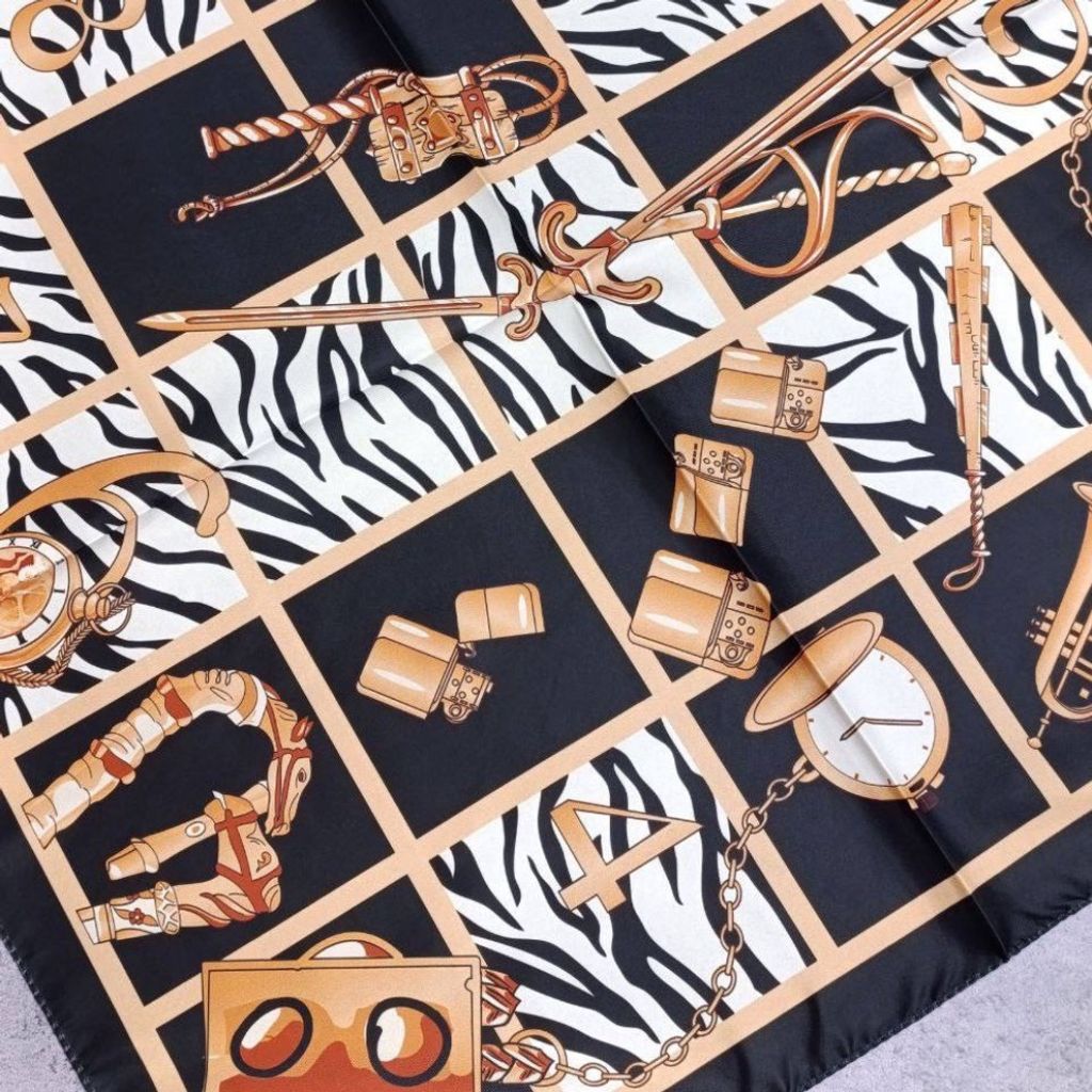 مشخصات مینی اسکارف ابریشم توییل