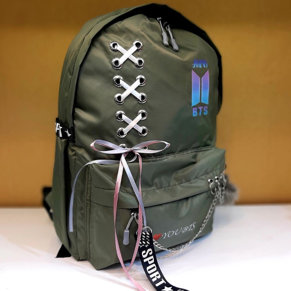 قیمت کوله پشتی فانتزی طرحدار رنگ سبز