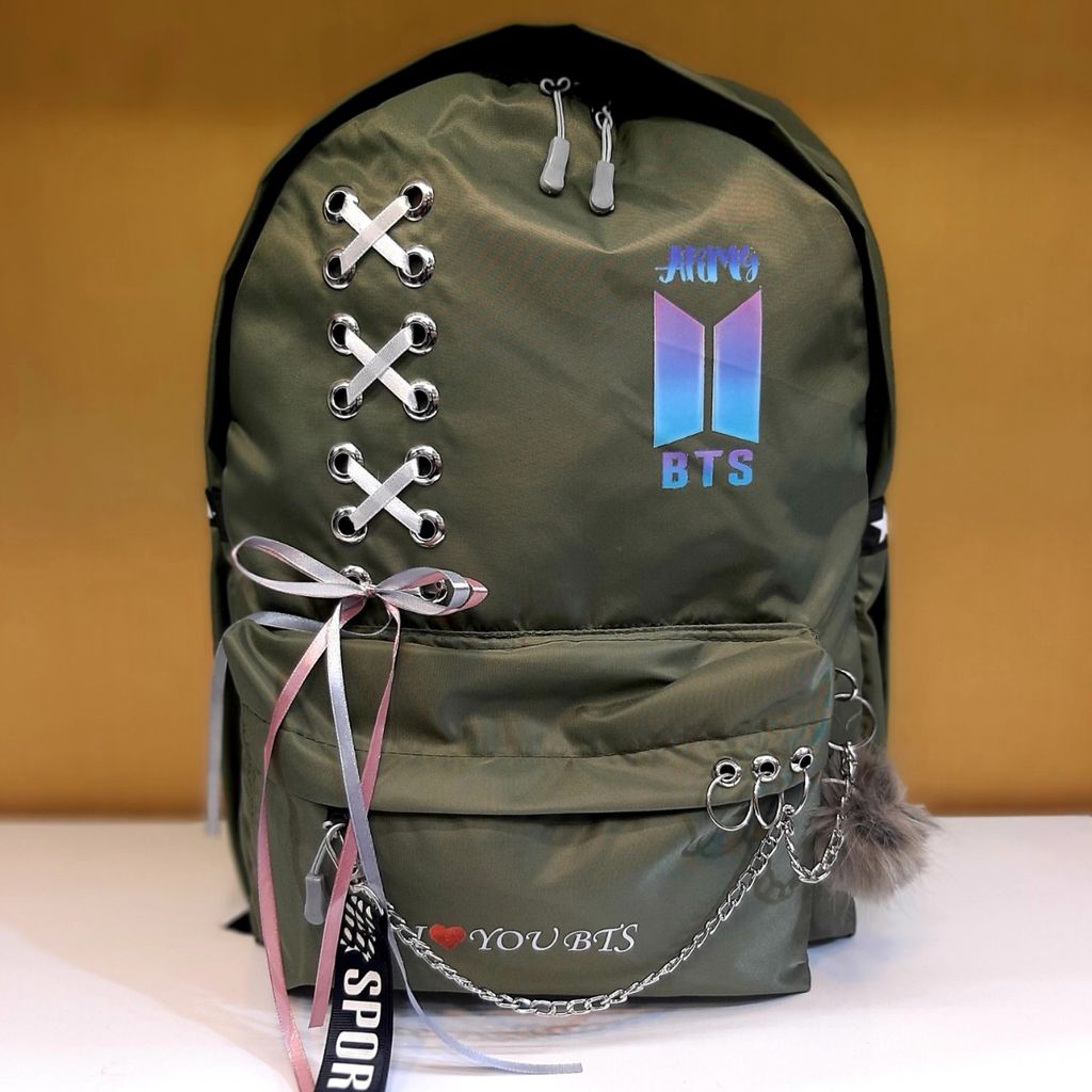 مشخصات کوله پشتی فانتزی طرحدار رنگ سبز