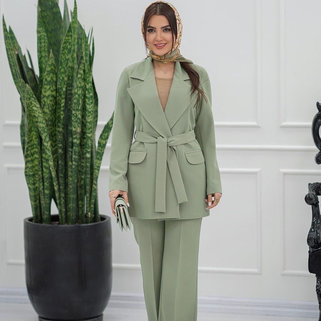 مشخصات کت شلوار زنانه طرح پالیز