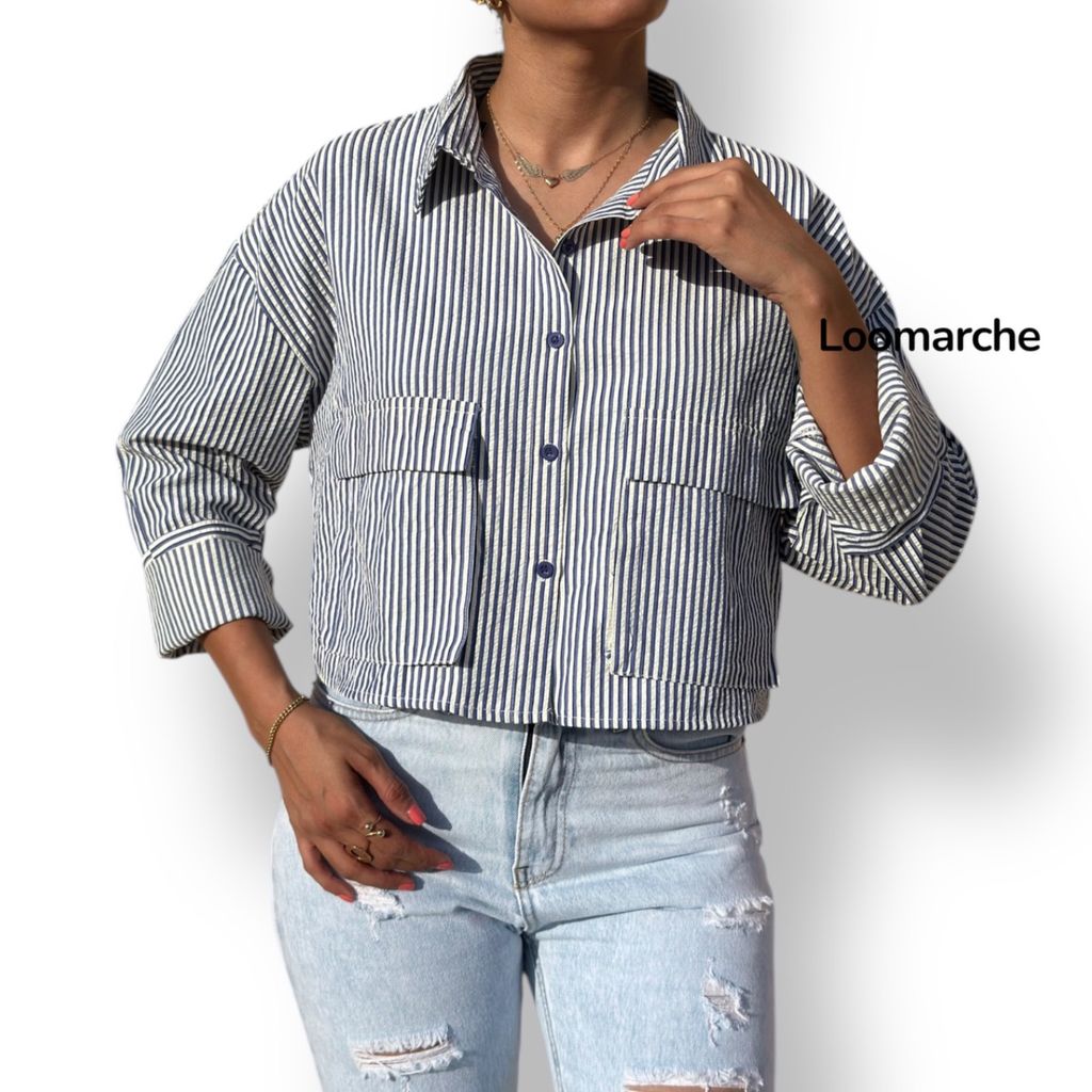 قیمت ارزان شومیز کراپ زنانه و دخترانه boohoo