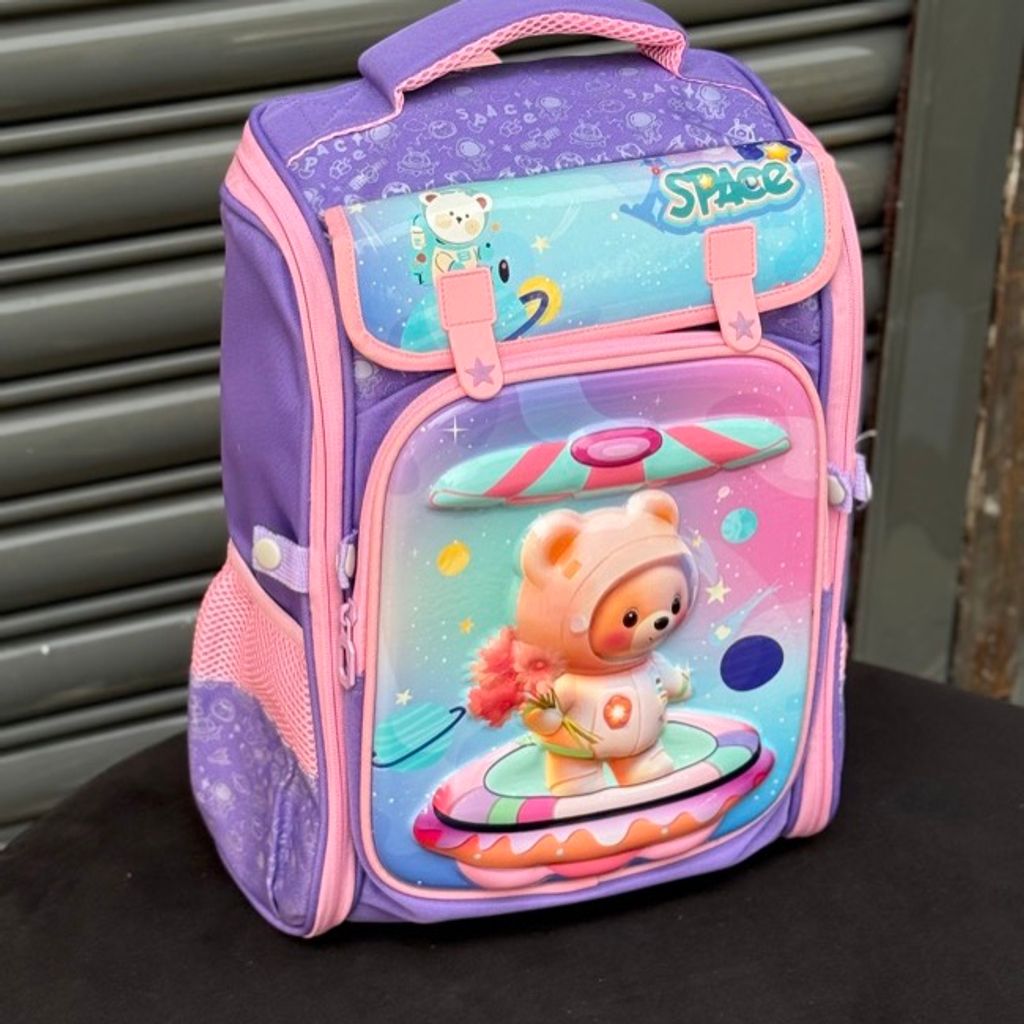 خرید اینترنتی قیمت کوله پشتی بچگانه صندوقی طرح Space برند K-Z کد 4061602