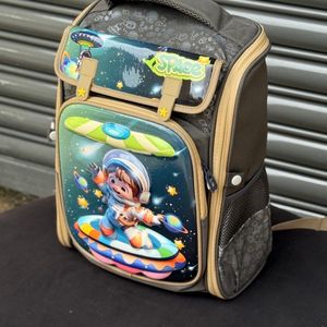 خرید اینترنتی قیمت کوله پشتی بچگانه صندوقی طرح Space برند K-Z کد 4061602