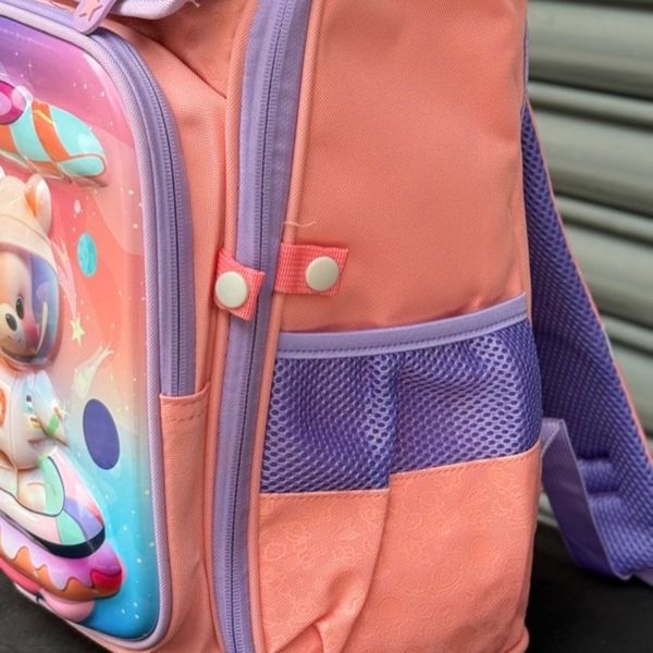 کوله پشتی بچگانه صندوقی طرح Space برند K-Z کد 4061602