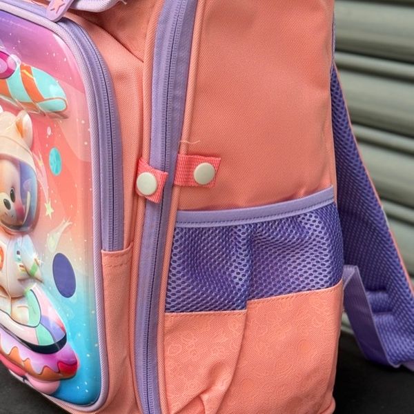 کوله پشتی بچگانه صندوقی طرح Space برند K-Z کد 4061602