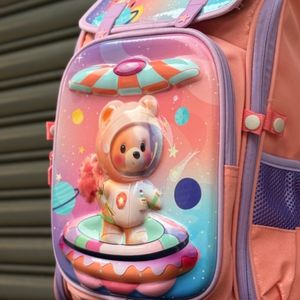 خرید اینترنتی کوله پشتی بچگانه صندوقی طرح Space برند K-Z کد 4061602