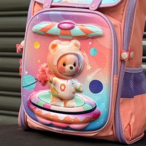 خرید اینترنتی قیمت کوله پشتی بچگانه صندوقی طرح Space برند K-Z کد 4061602