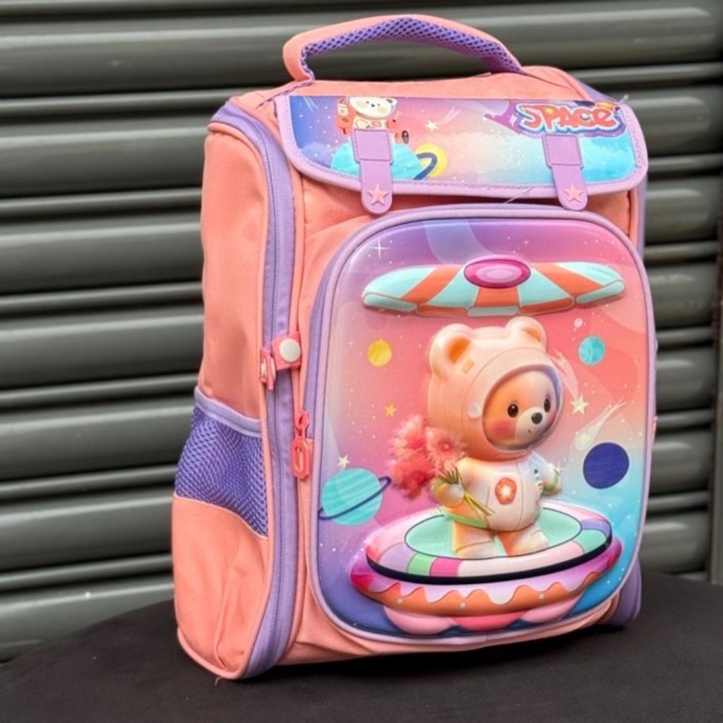 فروش اینترنتی کوله پشتی بچگانه صندوقی طرح Space برند K-Z کد 4061602
