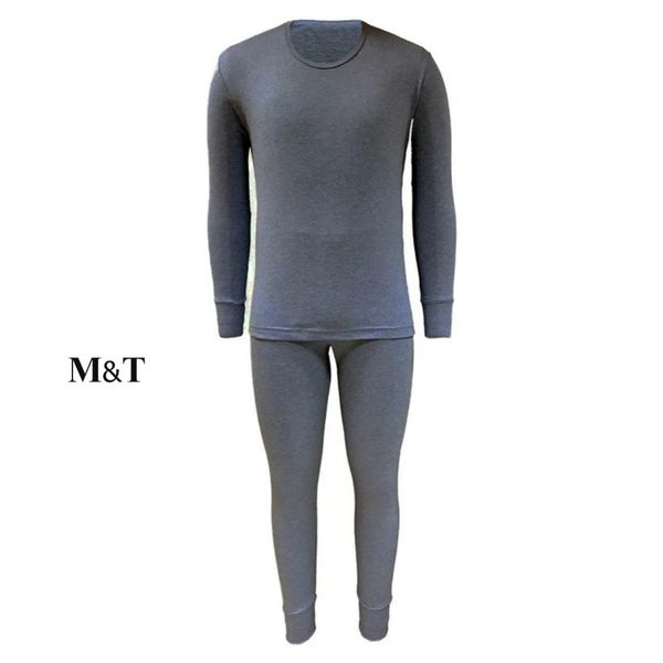 ست لباس گرم مردانه داخل کرک زمستانی | جنس پنبه ملانژ با سرآستین و دمپا