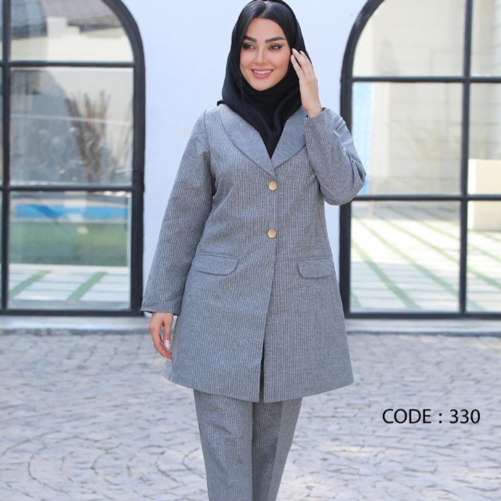 خرید انلاین مانتووشلواراداری ترک لندکد330