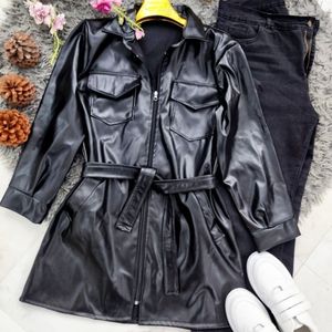 مانتو کتی(چهارجیب) چرم نور