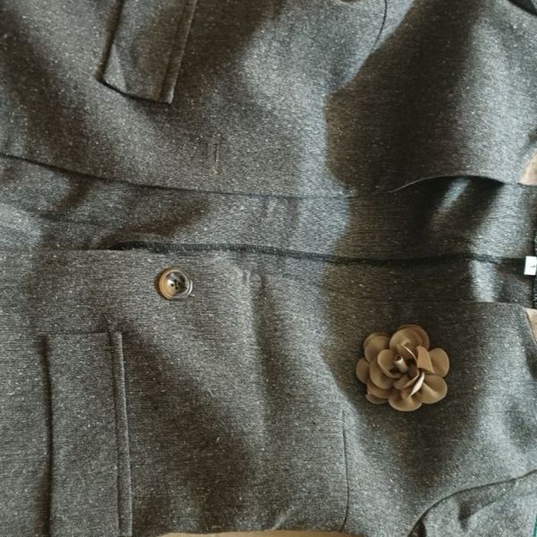 ست مانتو شلوار توییت جناغی آترین