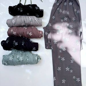 شلوار راحتی نخ و پنبه زنانه فری سایز 38 تا 46