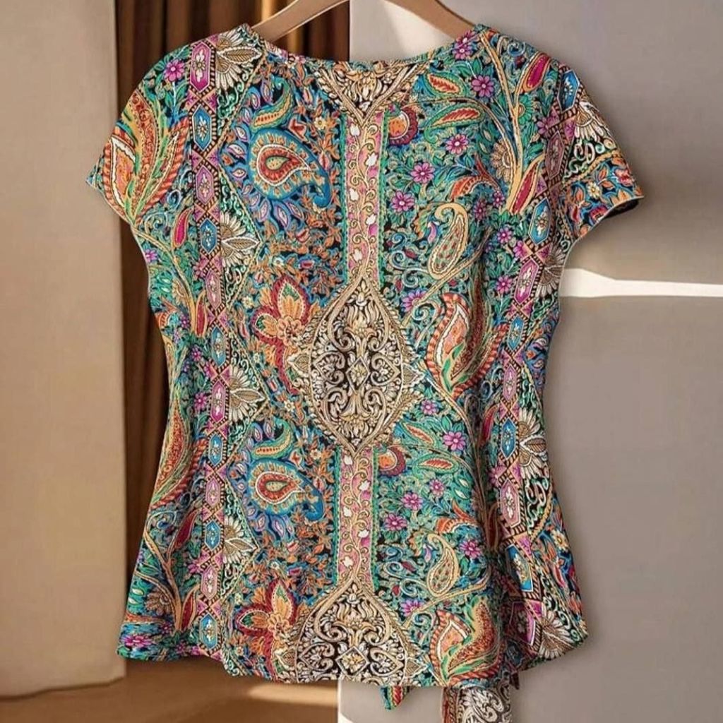 خرید اینترنتی تاپ گره ای ترمه