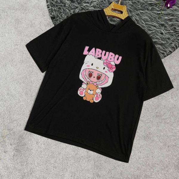 تیشرت لانگ باکسی طرح لبوبو