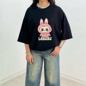تیشرت لانگ باکسی طرح لبوبو