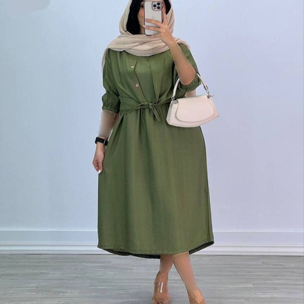 خرید آنلاین ست شومیز جلو گره ای و سارافون تارا