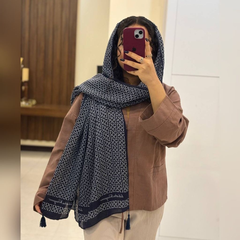 خرید انلاین شال نخ پنبه چهارفصل