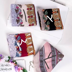 روسری نخی قواره 140 طرحدار گلدار منگوله دار جدید