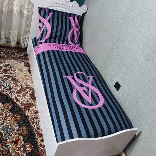 روتختی یک نفره ویکتوریا سکرت طوسی مشکی صورتی Victoria Secret