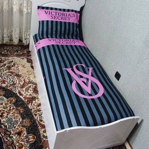 روتختی یک نفره ویکتوریا سکرت طوسی مشکی صورتی Victoria Secret