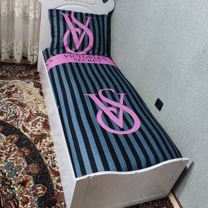 فروش اینترنتی روتختی یک نفره ویکتوریا سکرت طوسی مشکی صورتی Victoria Secret