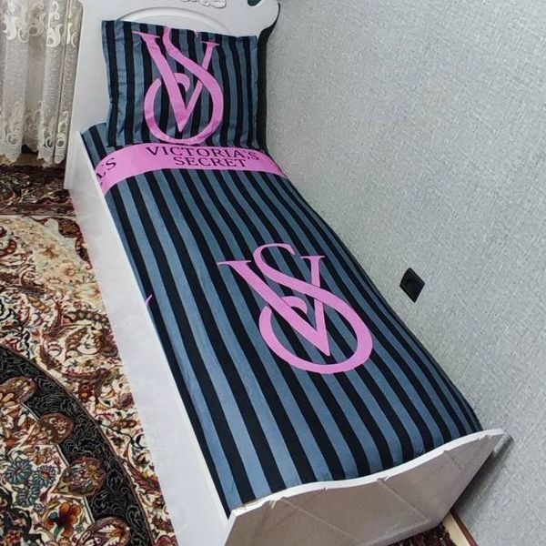 روتختی یک نفره ویکتوریا سکرت طوسی مشکی صورتی Victoria Secret