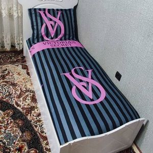 قیمت ارزان روتختی یک نفره ویکتوریا سکرت طوسی مشکی صورتی Victoria Secret