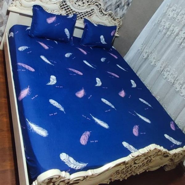 روتختی دونفره سورمه ای ابی نفتی پر روکش تشک سورمه ای ابی نفتی روبالش زیپ دار